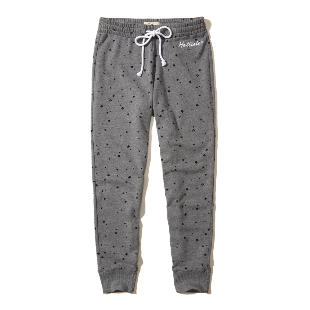 mid rise fleece joggers hollister