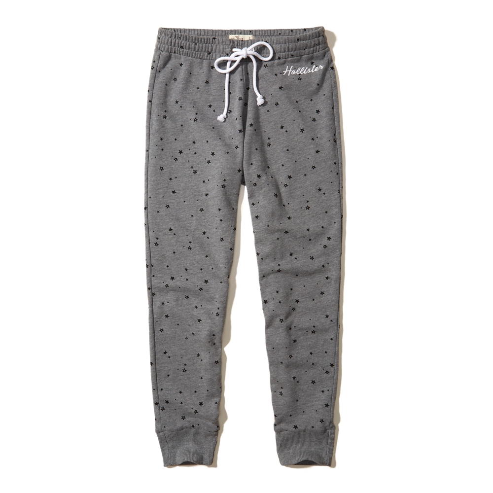 hollister mid rise fleece joggers