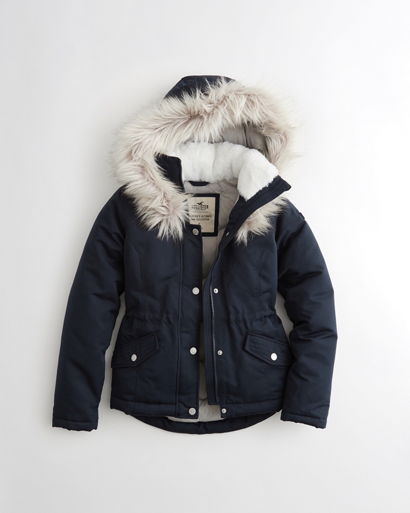 Girls Hollister Ultimate Down Anorak Jacket Girls Jackets & Coats