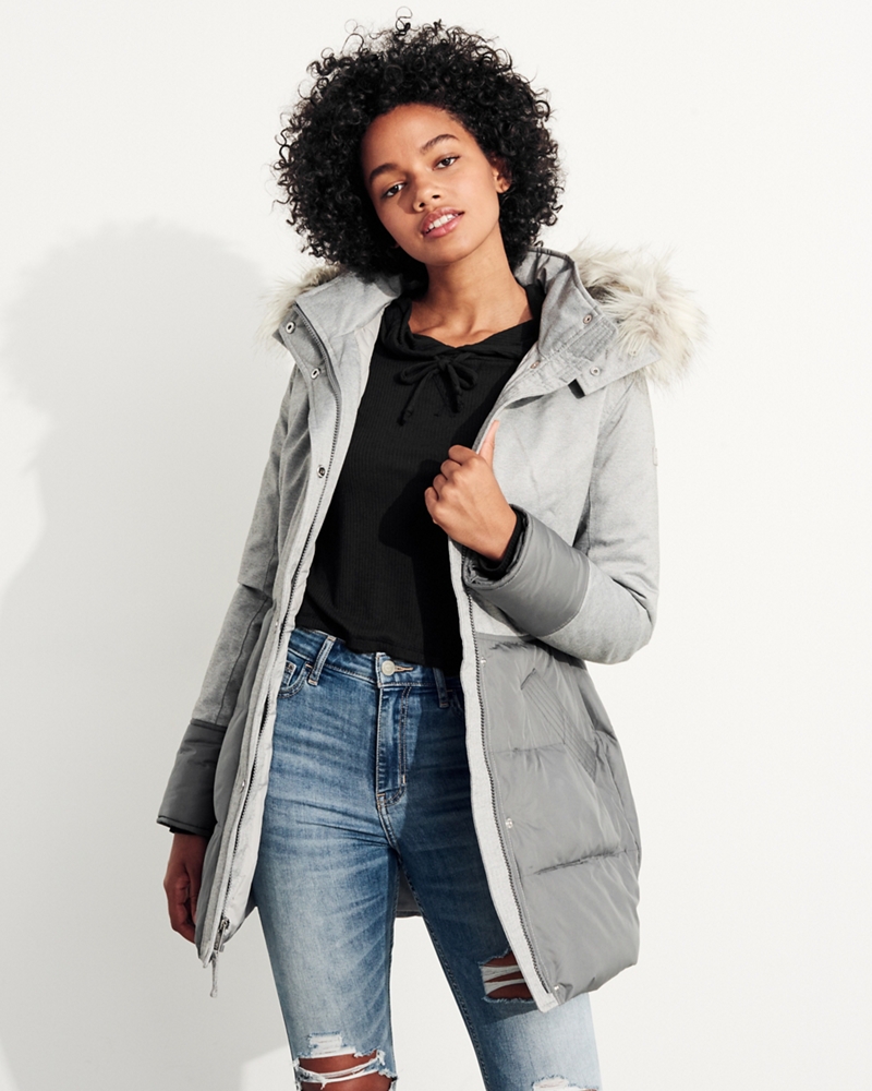 Girls Nylon Puffer Parka Girls Jackets & Coats