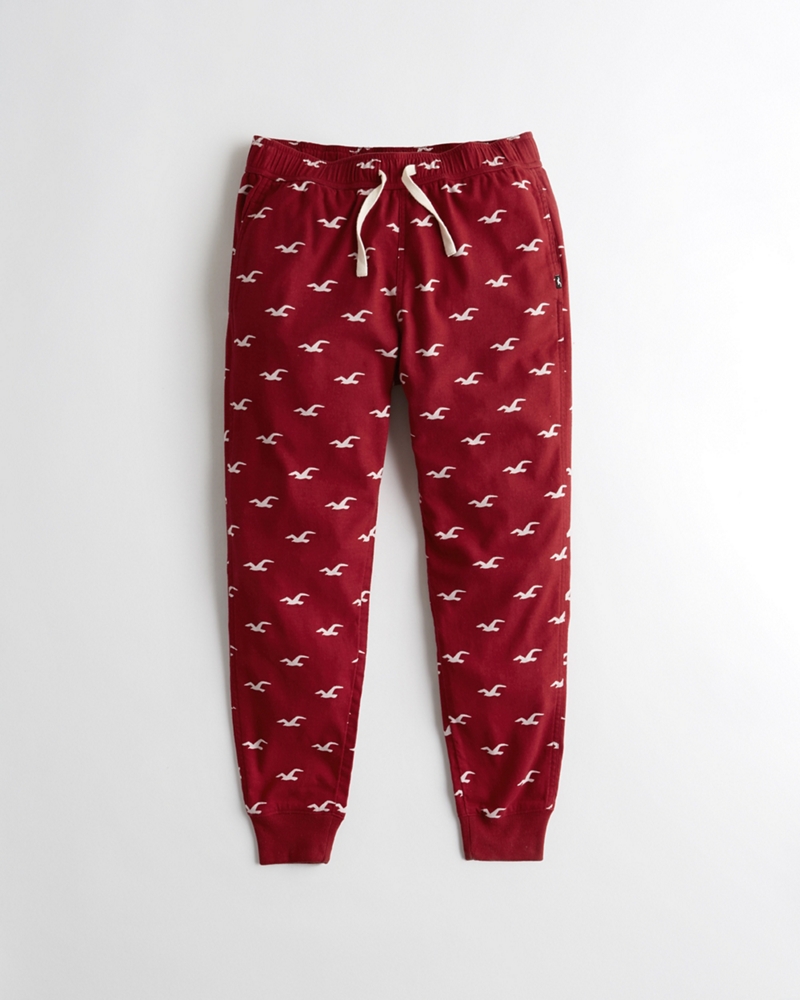 hollister flannel joggers