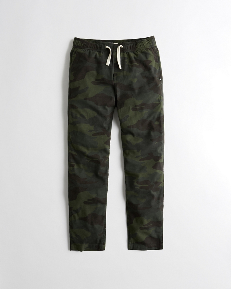 hollister flannel joggers