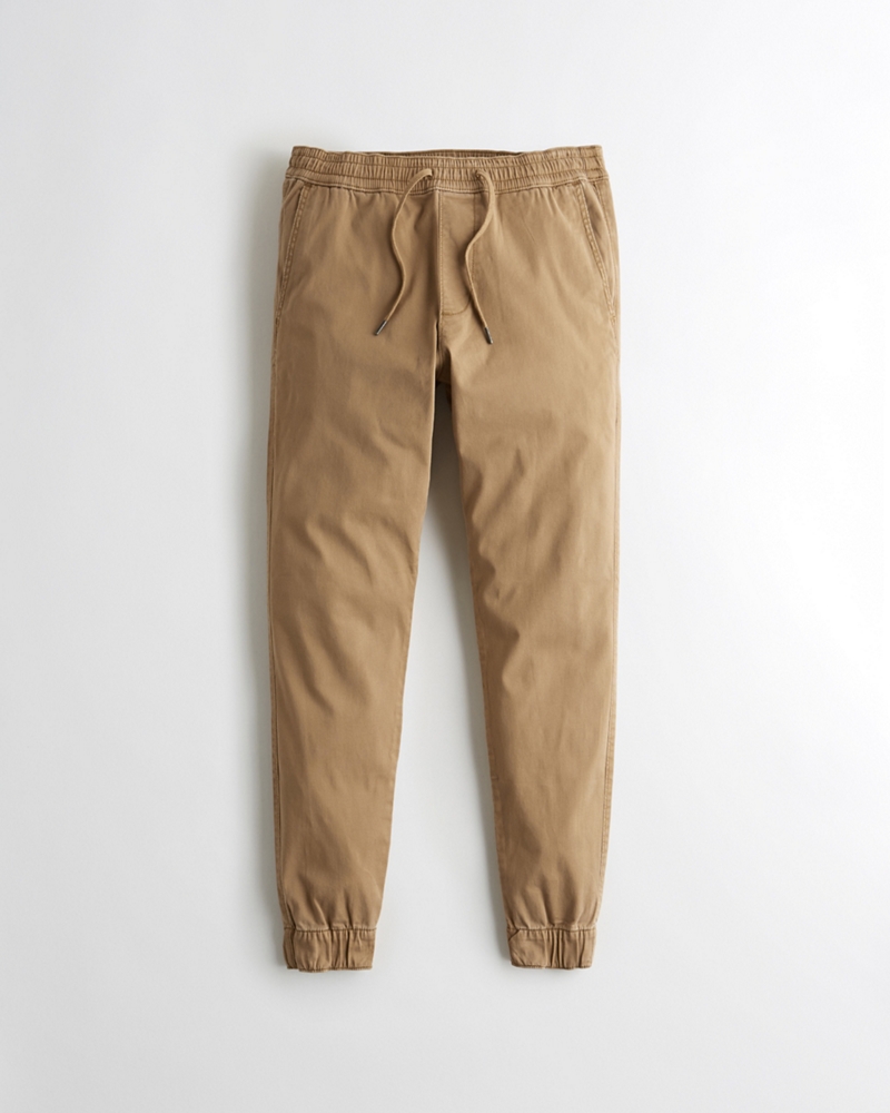 stretch twill jogger pants