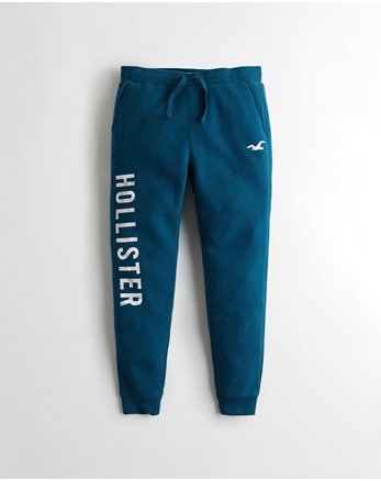 hollister navy joggers