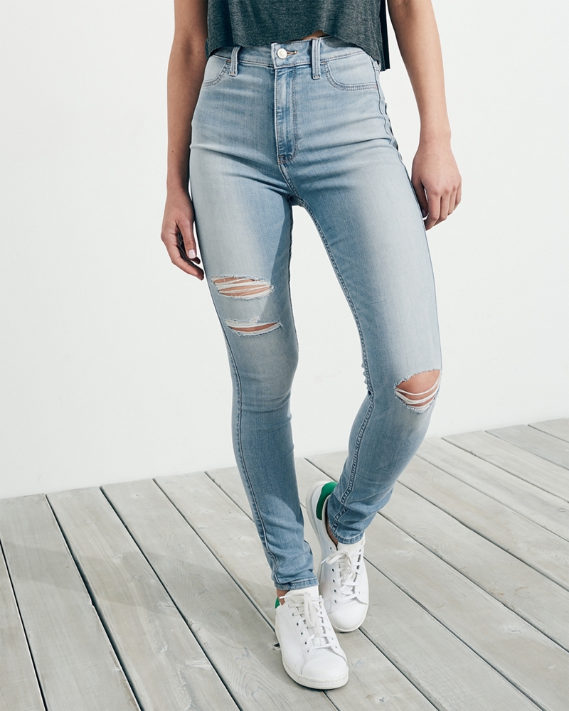 high rise jean leggings hollister