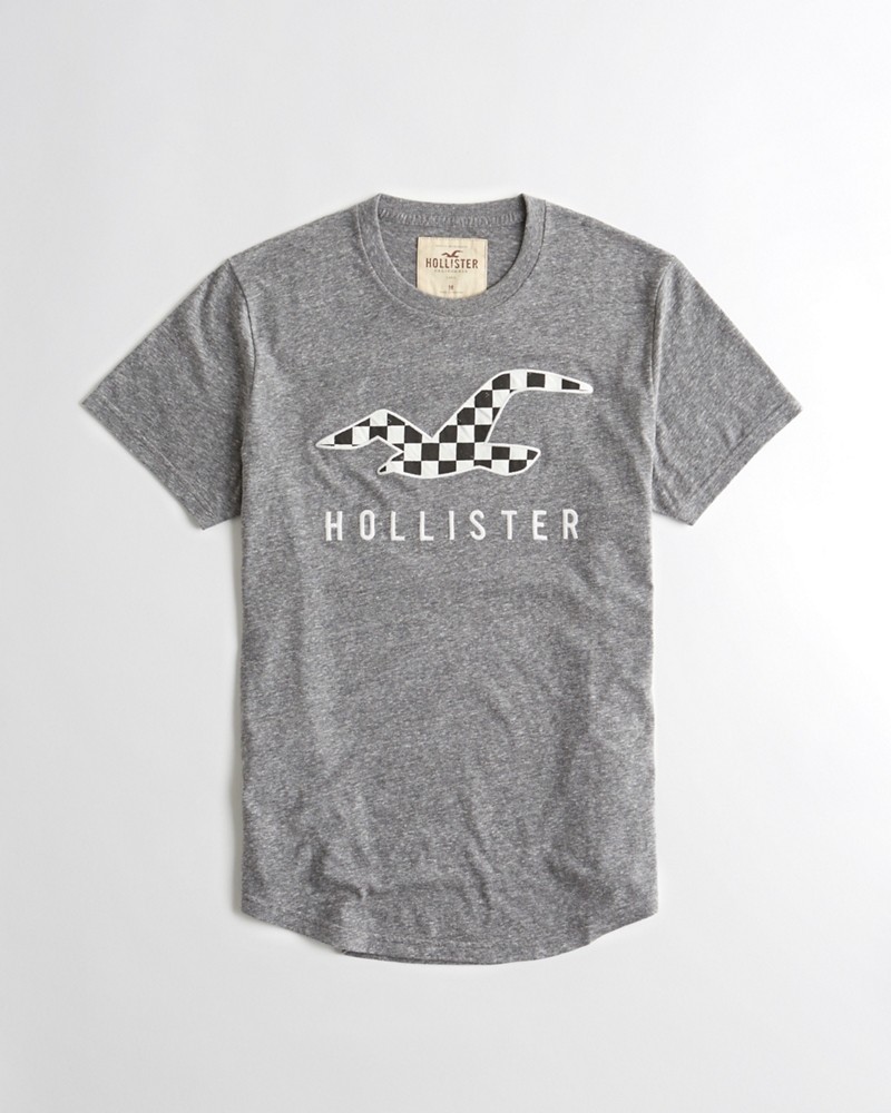 Hollister Distressed Graphic Tee ($20) ❤ liked on Polyvore ...