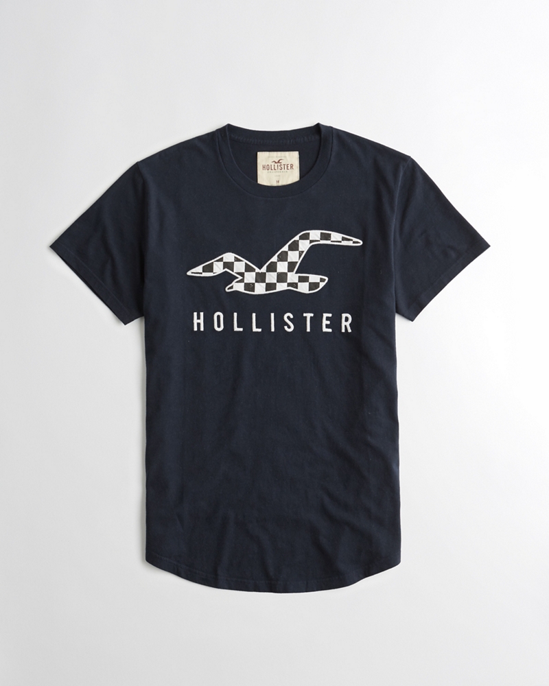 Hollister Distressed Graphic Tee ($20) ❤ liked on Polyvore ...