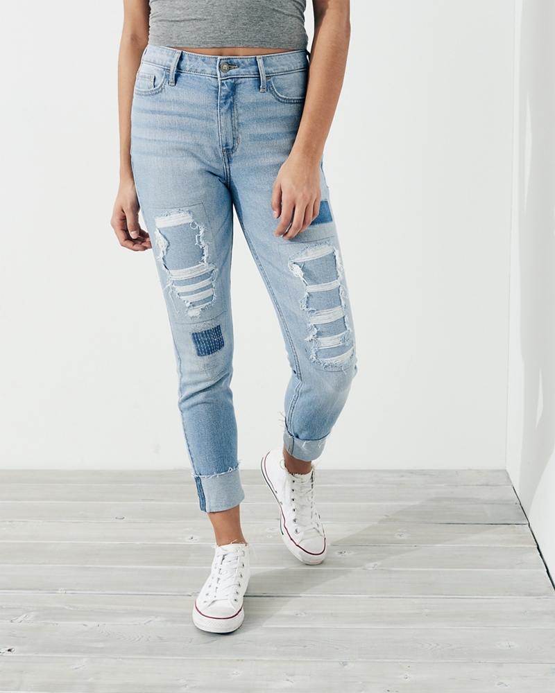 high rise crop super skinny jeans hollister