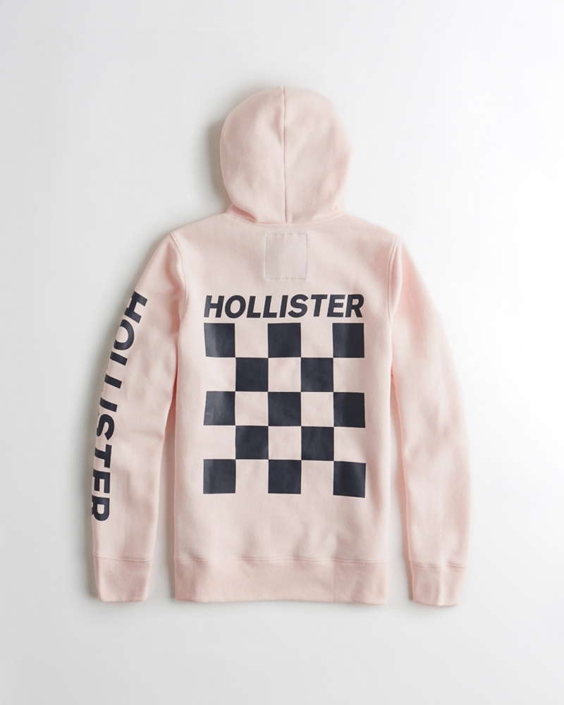 Hollister Checkerboard Graphic Hoodie 