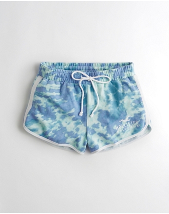 high rise fleece shorts