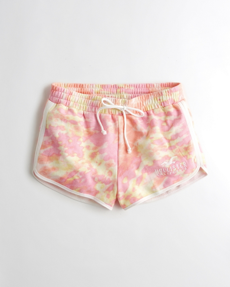 high rise fleece shorts