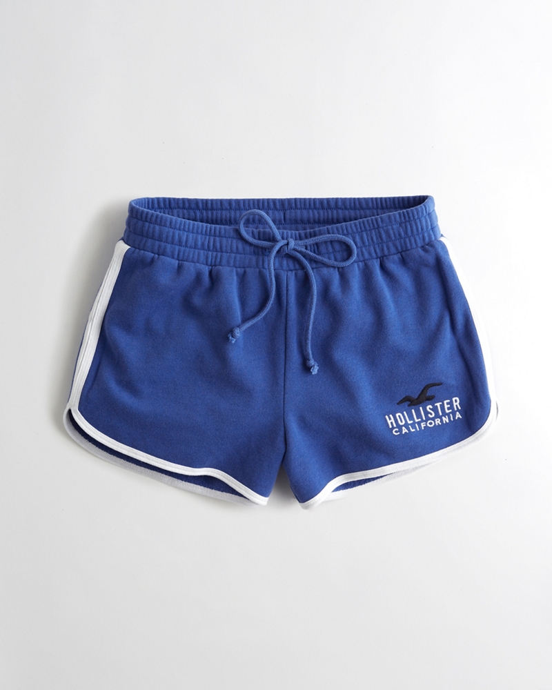 high rise fleece shorts