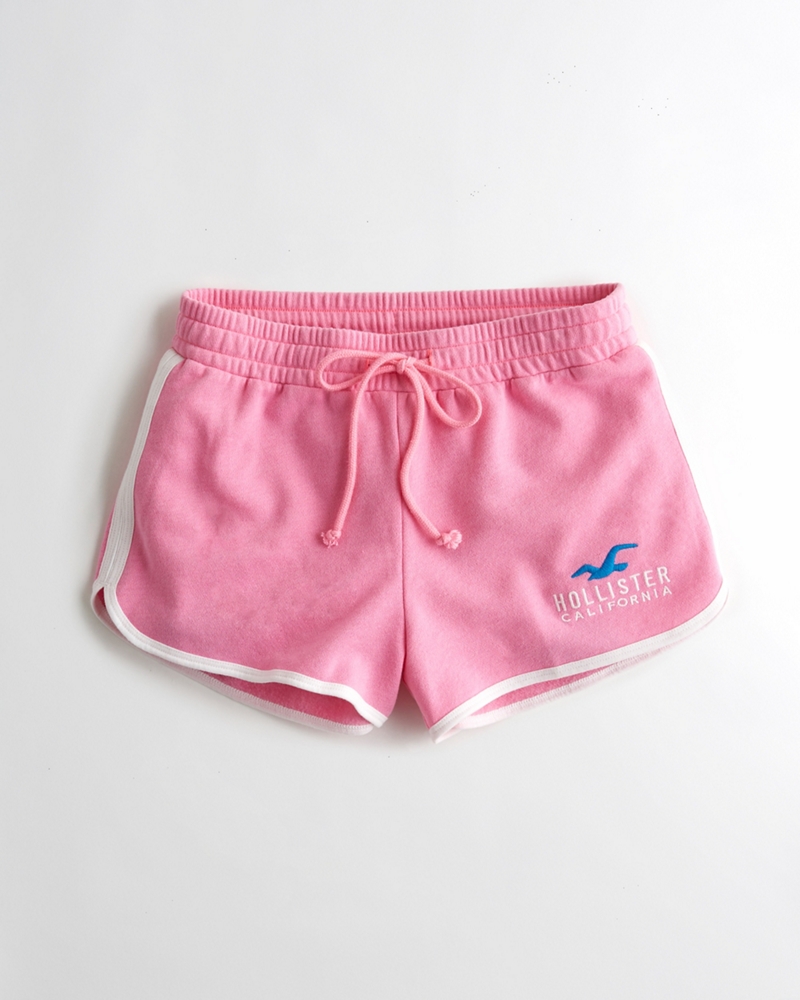 high rise fleece shorts