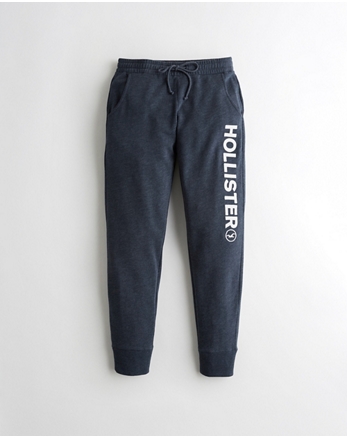 hollister mid rise fleece joggers