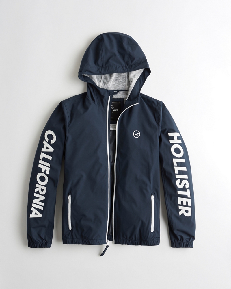 Guys Graphic Stretch Windbreaker | Guys Jackets & Coats | HollisterCo.com