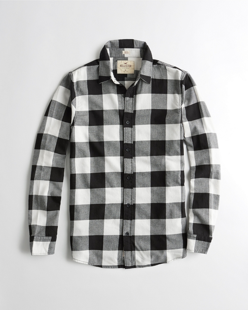hollister mens flannel