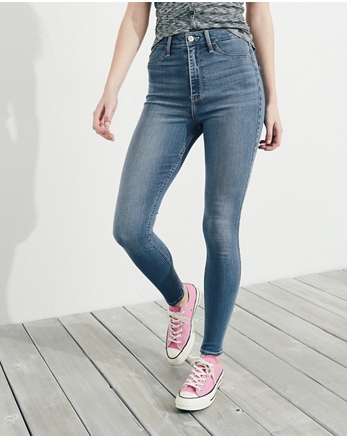 ultra high rise jean leggings hollister