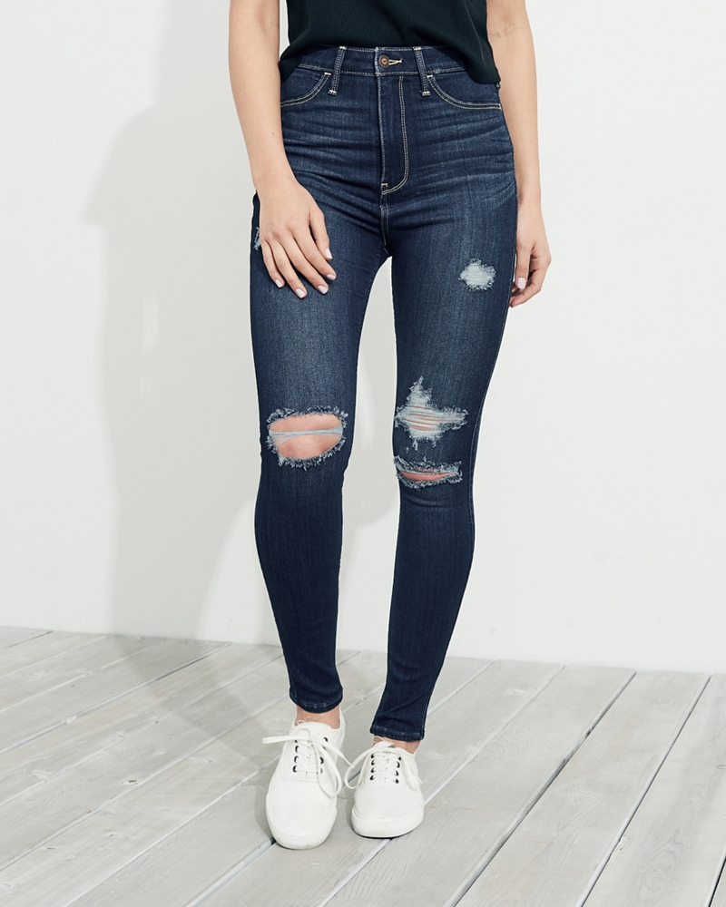 ultra high waisted jeans hollister