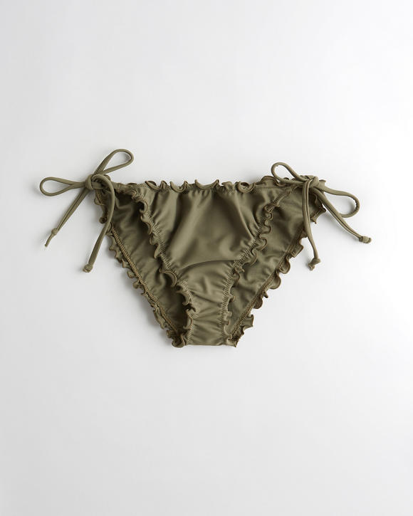 girls side tie ruffle bikini bottom girls clearance hollisterco com details