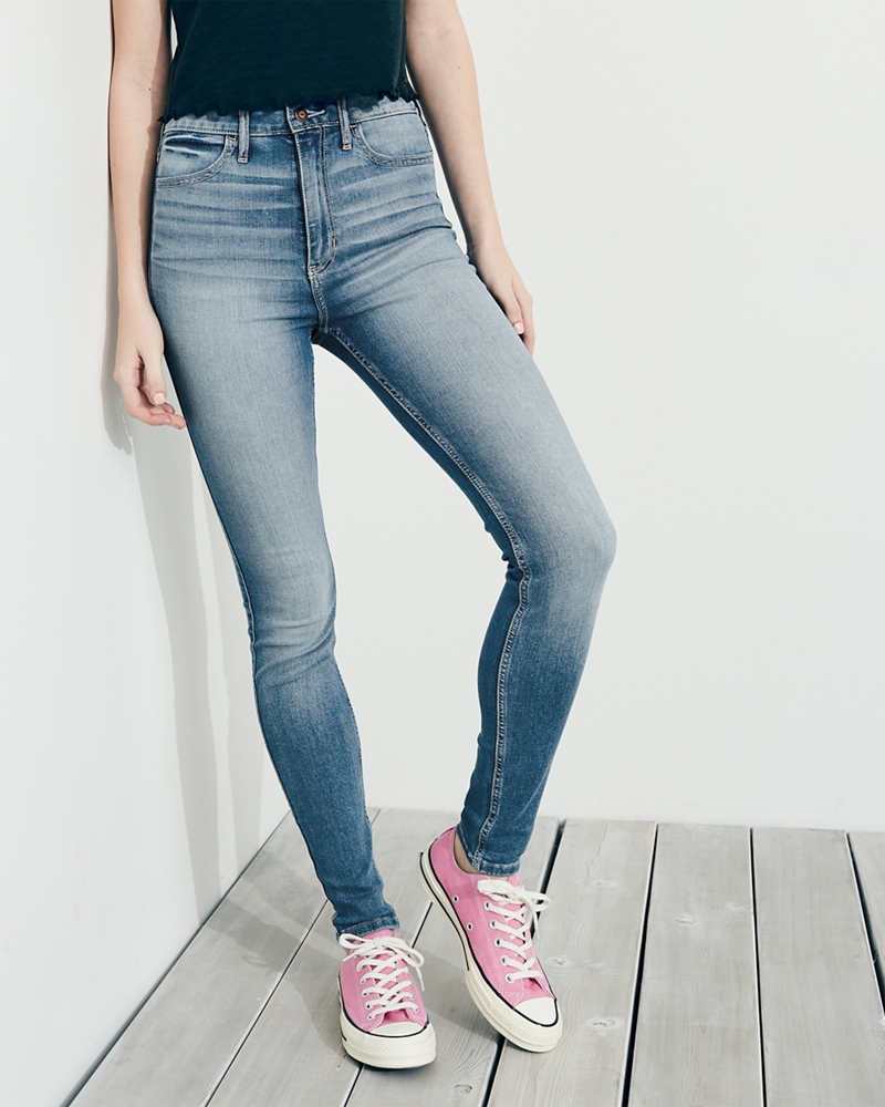 hollister ultra high rise super skinny jeans