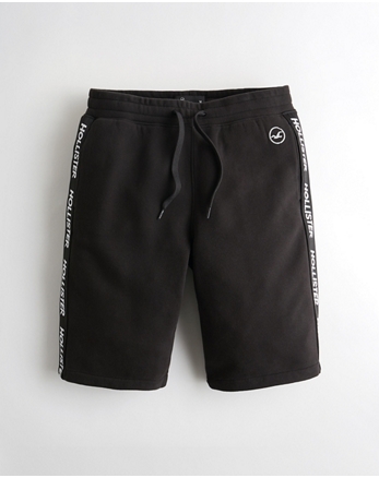 hollister fleece jogger shorts