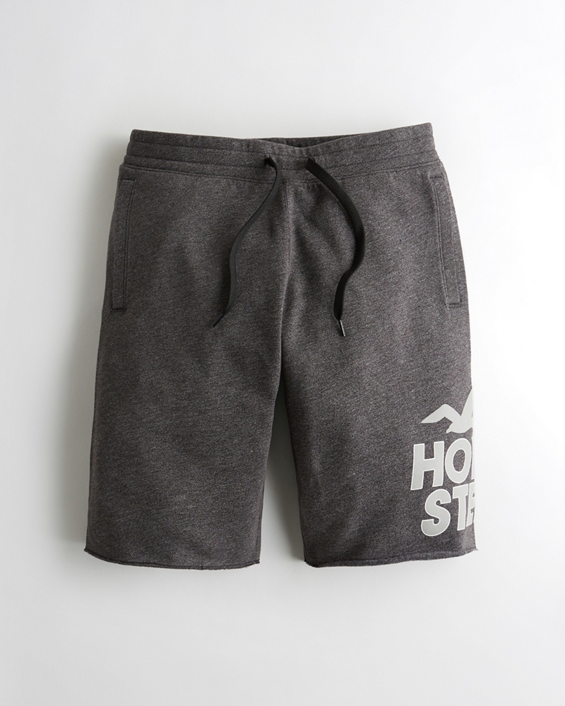 hollister fleece jogger shorts