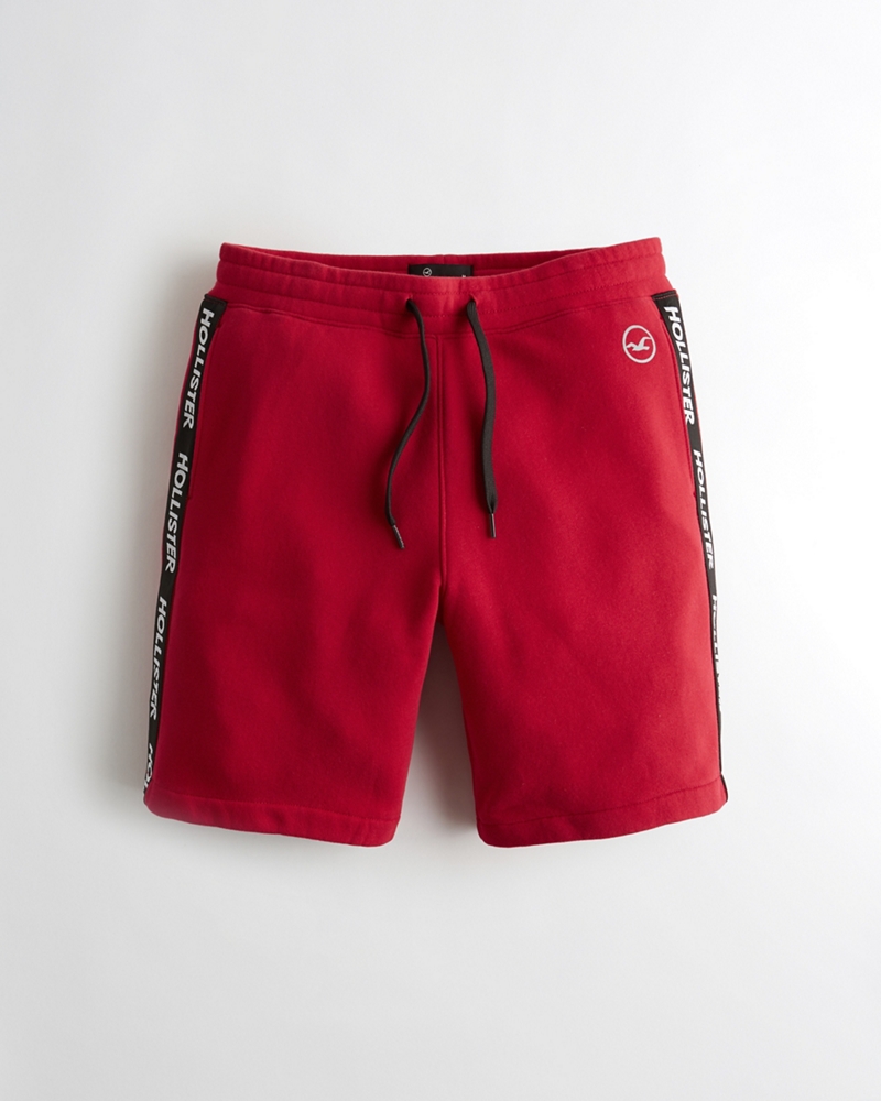 hollister fleece jogger shorts