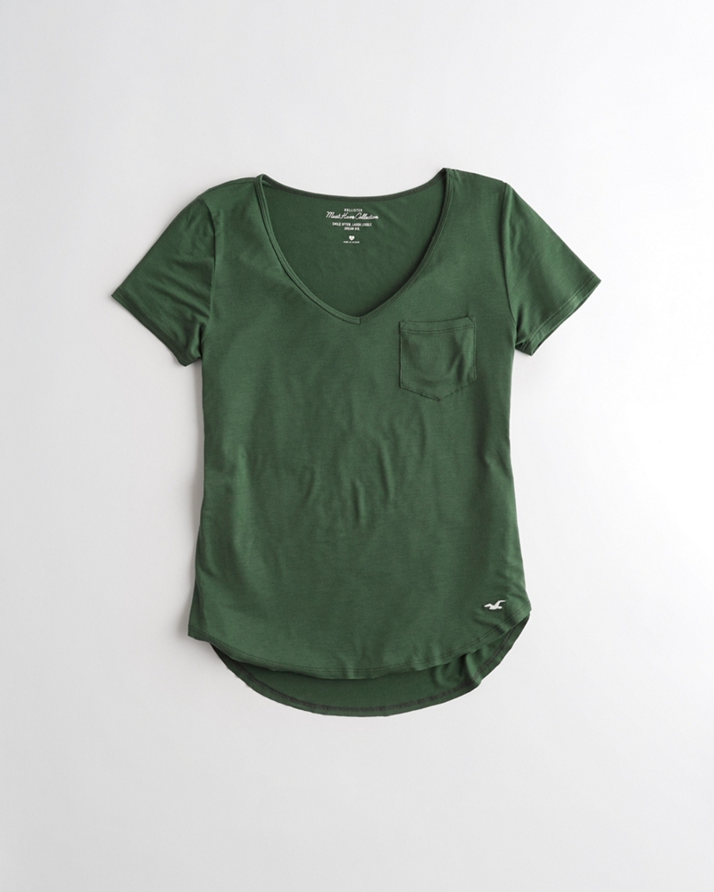 hollister must have crop baby tee