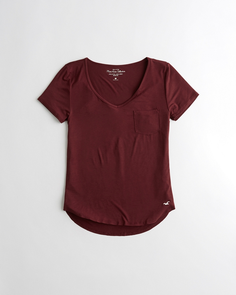 hollister must have crop baby tee