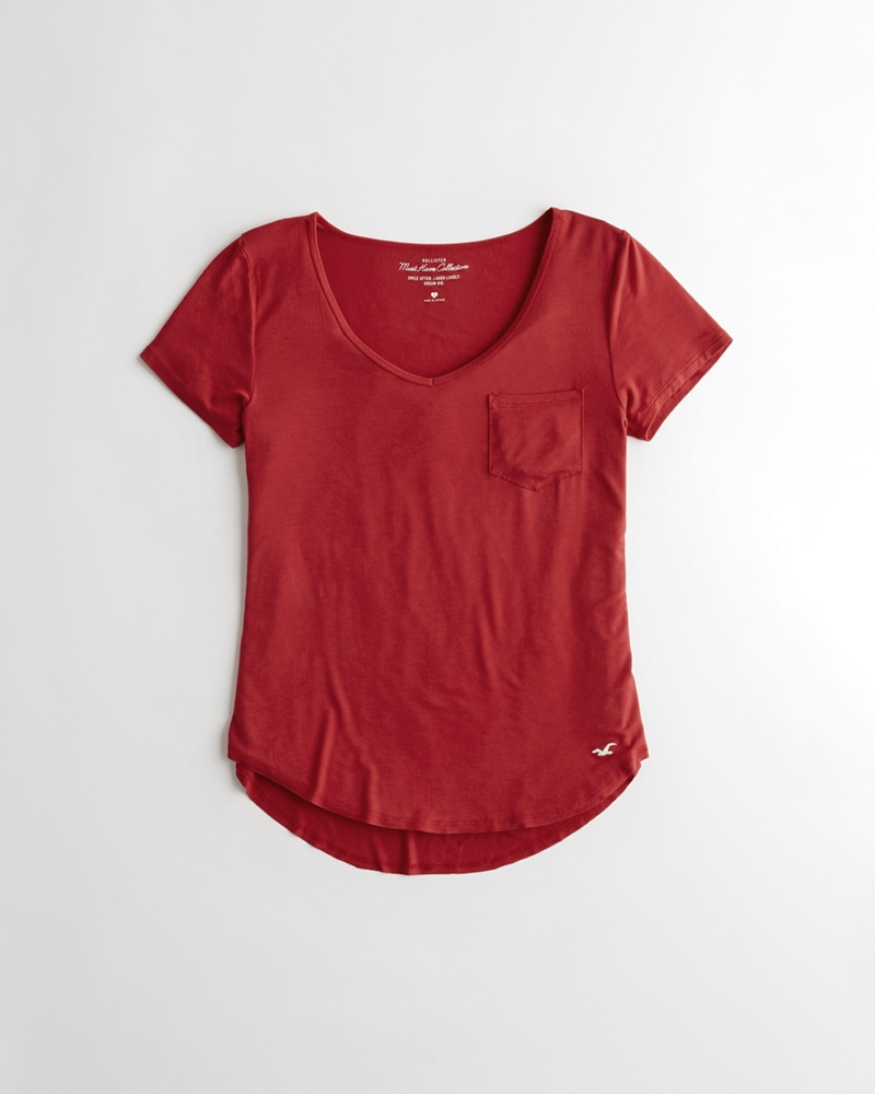 hollister must have crop baby tee