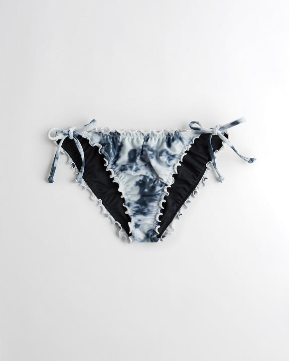 girls lettuce edge side tie bikini bottom girls swimwear details