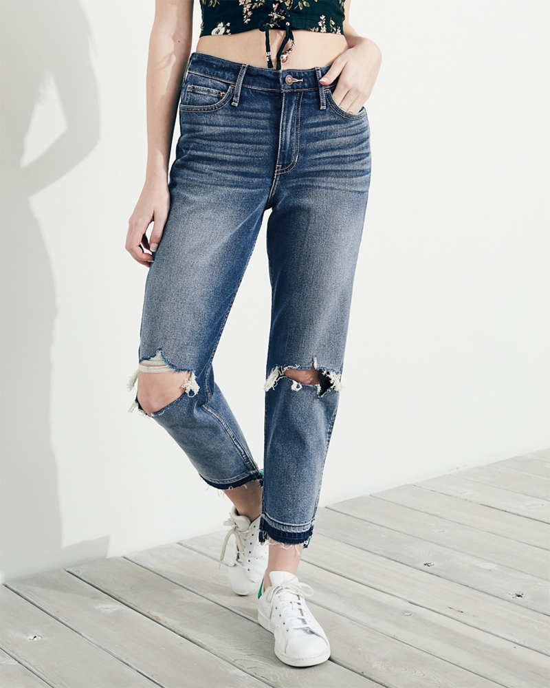 jeans ripped hollister