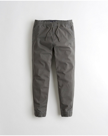 hollister green joggers