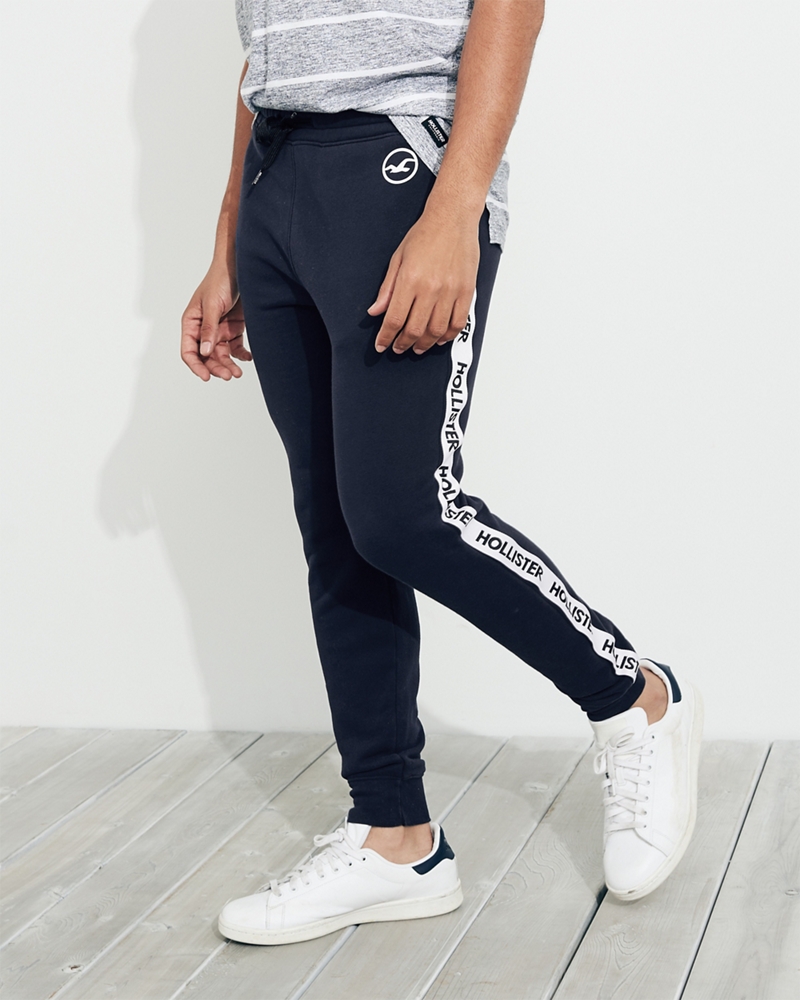 hollister skinny fleece jogger pants