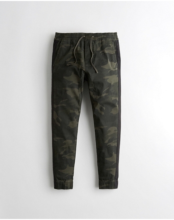 hollister green joggers