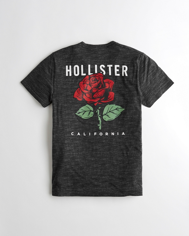 hollister rose t shirt