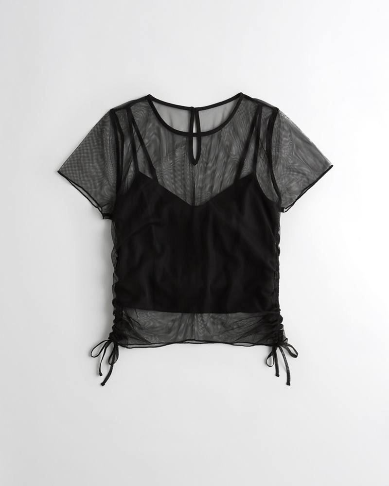 Hollister mesh clearance top