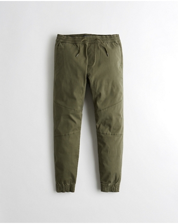 hollister green joggers