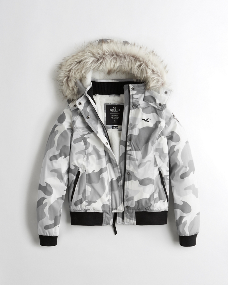 Hollister CozyLined Hooded Bomber Jacket Hollister Gift Guide
