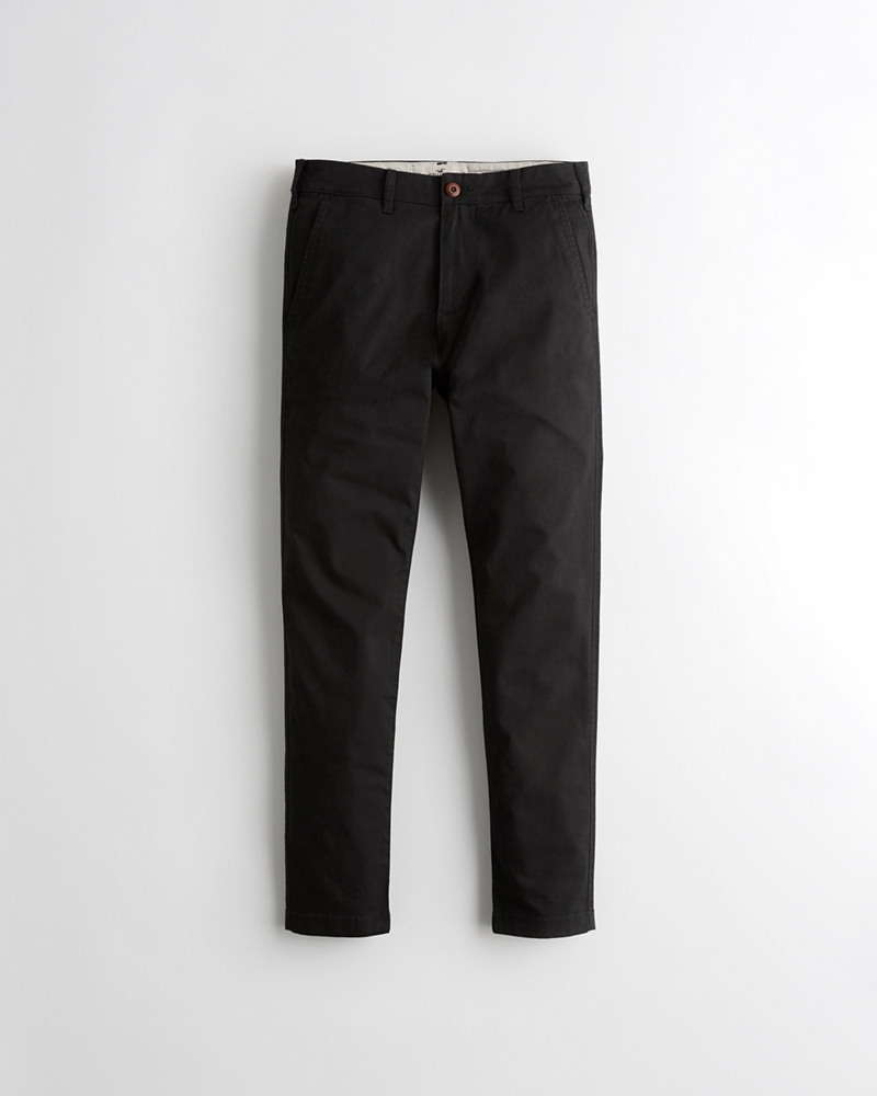 hollister black chinos