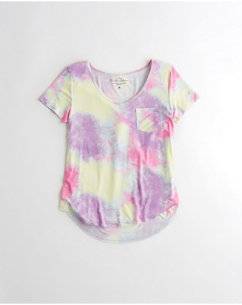 hollister must have crop baby tee