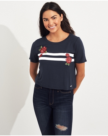 ladies hollister t shirts uk