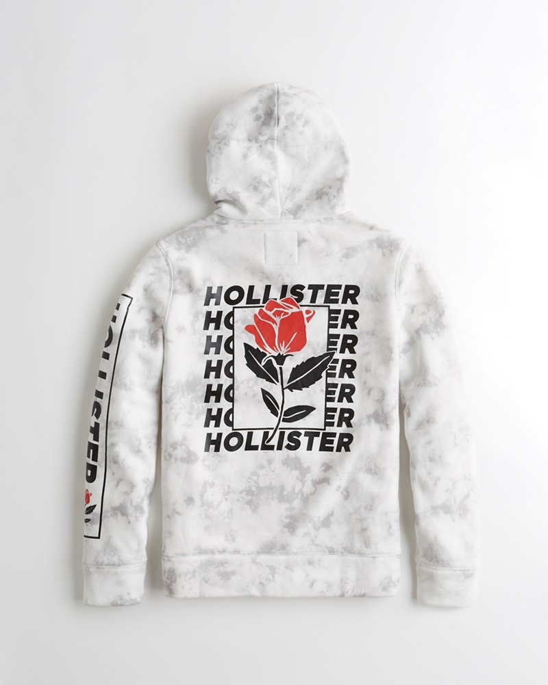 hollister hoodie with roses