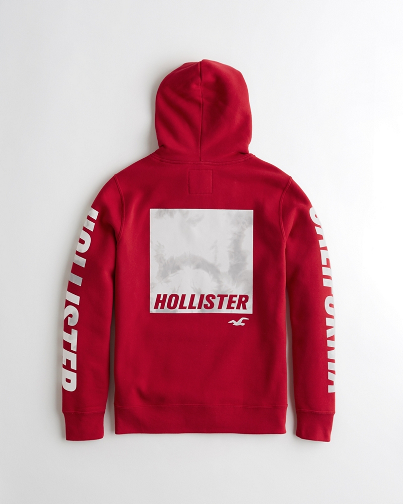 hollister red sweatshirt