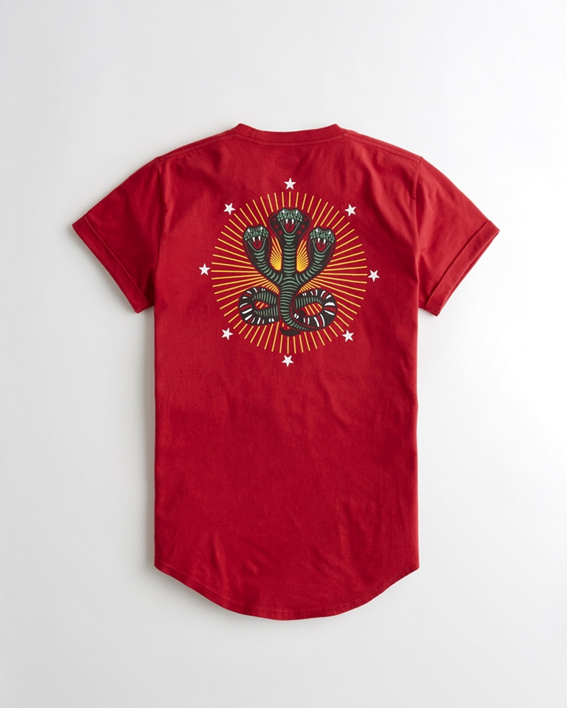 蛇纹印花图案 t 恤