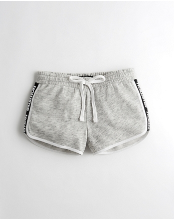 high rise fleece shorts