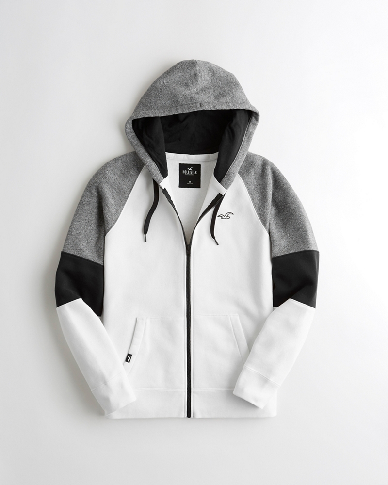 hollister full zip hoodie