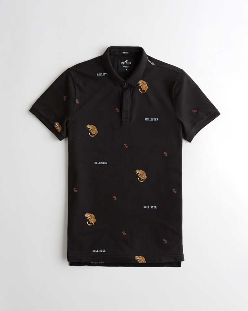 hollister epic flex polo