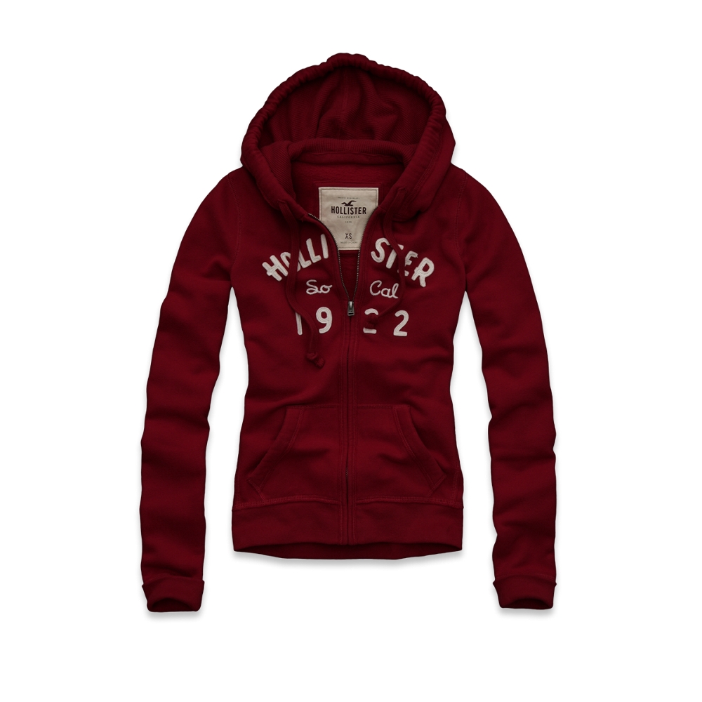 NEW HOLLISTER by Abercrombie womens BOOMERS BEACH Sweatshirt Hoodie 