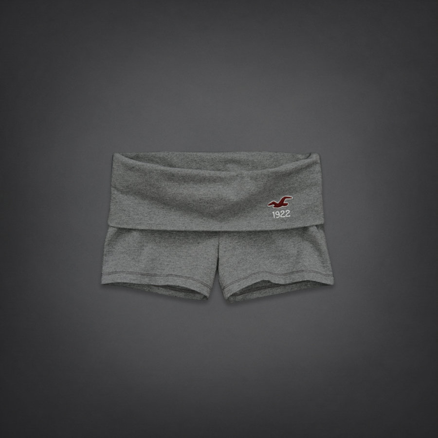   by Abercrombie womens Classic Logo Yoga Short Short Shorts Pants NWT